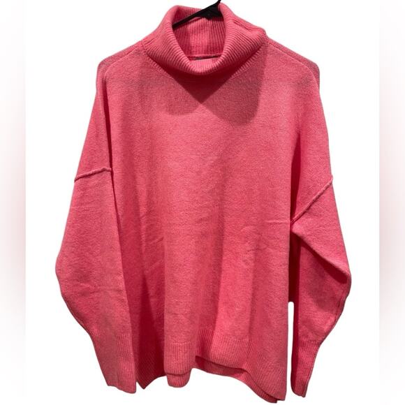 Vince‎ Camuto Pink Turtleneck Long Sleeve Sweater- Large- NWT - Picture 1 of 8